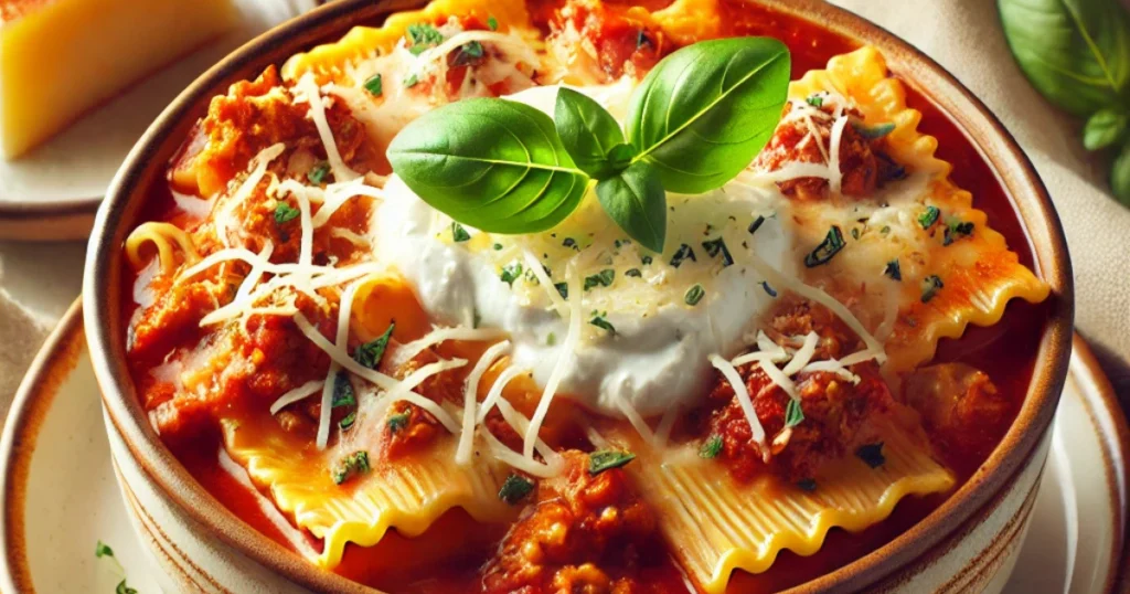 easy lasagna soup